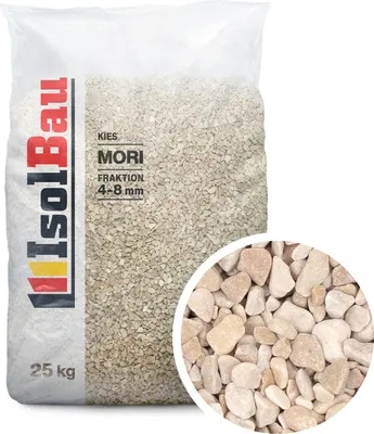 Produktbild von Isolbau - Zierkies 25 kg - Marmorkies 4-8 mm - Deko-Steine für Garten, Steinteppich, Aquariumkies, Ziersplitt Natursteine Gartenkies Wegkies Teichkies für Innen und Außen - Giallo Mori