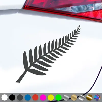 Produktbild von PantherPixel Neuseeland Aufkleber Aotearoa Kiwis Silberfarn Sticker Auto Geschenkidee Farbe Dunkelgrau