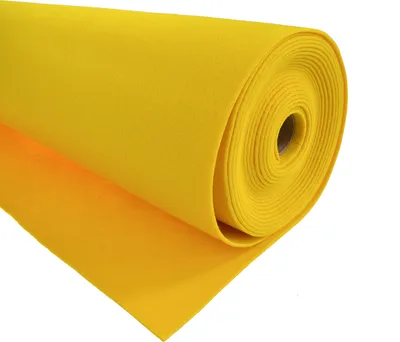 Filzstoff Meterware gelb