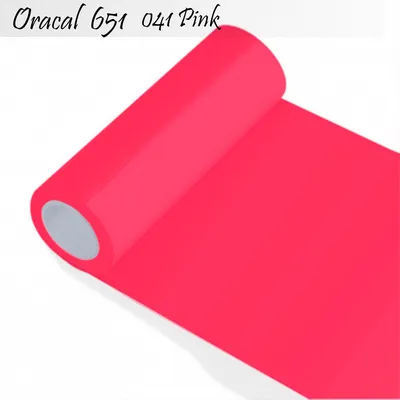 Produktbild von Oracal 651 - Orafol glänzend - glanz - für Küchenschränke und Dekoration Folie 5m (Laufmeter) - 31,5 cm Folienhöhe - 41-pink + GRATIS ein Schmetterlingsset W400 von Indigos UG