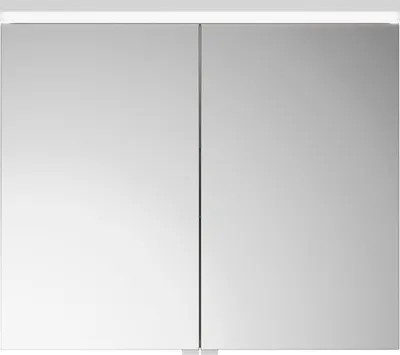 Image de burgbad Lin20 Armoires de toilette avec éclairage LED, 2 portes, 800x700x170mm, SPQK080F5352