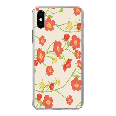 Produktbild von MuchoWow® Handyhülle Schutzhülle Hülle für iPhone Xs Blume - Feldblumen - Muster Silikon Softcase Handy Hülle - Handytasche