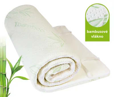 Produktbild von Memory Bambus Matratzenauflage aus Memoryschaum, 90 x 200 cm
