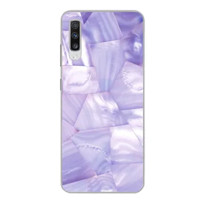 Produktbild von MuchoWow® Handyhülle Schutzhülle Hülle für Samsung Galaxy A70 Naturstein - Muster - Perlmutt Silikon Softcase Handy Hülle - Schutzhaube