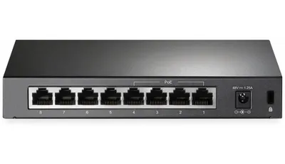 Obrázok produktu pre TP-Link TL-SF1008P, Nespravované, Fast Ethernet (10/100), Plne duplexný režim, Podpora napájania cez Ethernet (PoE), Montovateľné na stenu
