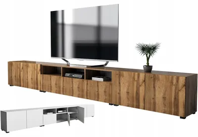 Zdjęcie produktu dla szafka rtv pod telewizor 350 350cm dąb wotan nowoczesna stojąca wisząca