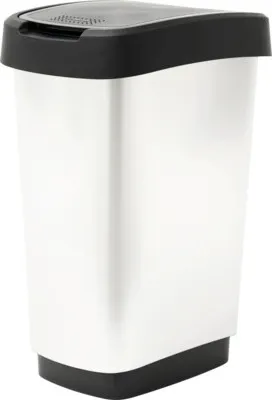 Productafbeelding van Rotho 11677, 50 liter, Rechthoekig, Polypropyleen (PP), Metallic, Zilverkleurig, Handmatig, 401 mm