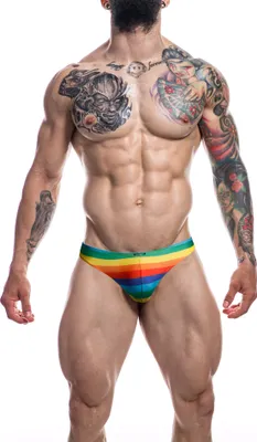 Zdjęcie produktu dla Cut4Men - Slipki Z Niskim Stanem Rainbow L