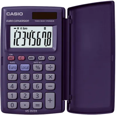Produktbild von Casio HS-8VER Taschenrechner Tasche Einfacher Taschenrechner Blau