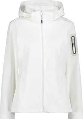 Produktbild von CMP Damen Softshell Jacke mit abnehmbarer Kapuze weiss 40