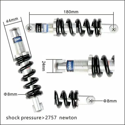 Produktbild von Federbein 180mm 2 Takt KXD Mini Cross Pocket Cross Dirt Bike HMParts