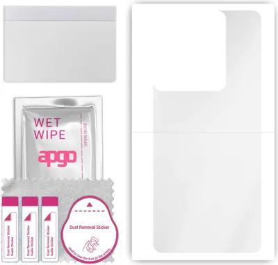 Produktbild von apgo Rückseite Schutzfolie, klar, kompatibel mit Motorola Edge 50 Ultra, Hinten Hydrogel-Displayschutzfolie mit Positionierhilfe, kratzfest, einfache Montage