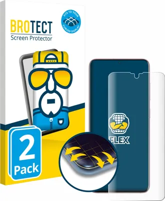 Produktbild von 2x BROTECT Fullscreen Schutzfolie für Samsung Galaxy S20 5G (case-friendly) Displayschutz Folie Fullcover Klar Transparent