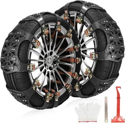 Produktbild von Sicherheits-Schneeketten 165-265mm schwarz für SUVs und LKWs