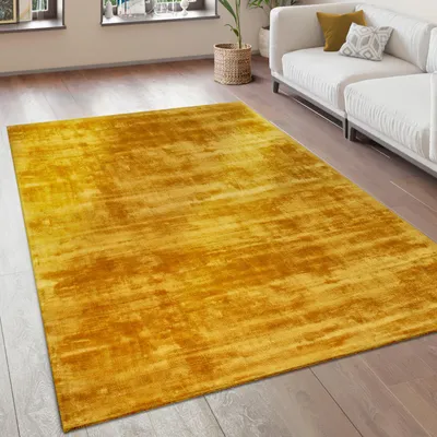 Produktbild von Teppich Wohnzimmer Vintage Kurzflor Handgefertigt Hochwertig 100 % Viskose Grösse 120x170 cm