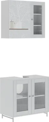 Produktbild von Badmöbel-Set Vicco Malte Weiß 2 Teile, Model 54319