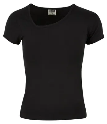 Immagine prodotto di Urban Classics - T-shirt asimmetrica da donna TN764 (XS) (nera)