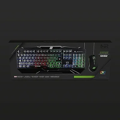 Produktbild von MediaRange Gaming-Set Tastatur 104 Tast + Maus 6-Tast (UK)