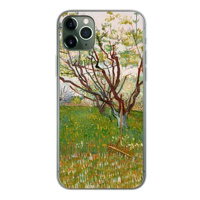 Produktbild von MuchoWow® Handyhülle Schutzhülle Hülle für iPhone 11 Pro Max Blühender Obstgarten - Vincent van Gogh Silikon Softcase Handy Hülle - Schutz