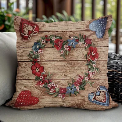 Produktbild von Jedeka Gobelin Blumen Kissenbezug 45x45 cm