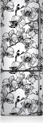 Produktbild von Kühlschrankmagne Kühlschrank Aufkleber Magnetfolie Dekoration 60x190 cm - Orchideen.