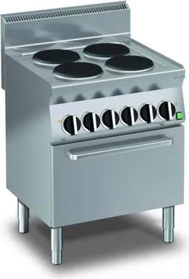 Immagine prodotto di Cucina elettrica KBS con forno a convezione, 4 fuochi rotondi, 14,6 kW, predisposta per il collegamento, 400 V