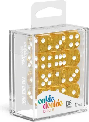 Produktbild von Oakie Doakie Dice W6 Würfel 16 mm Speckled - Orange 12 Stück