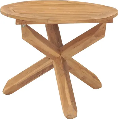 Produktbild von Garten-Esstisch Ø90x75 cm Massivholz Teak