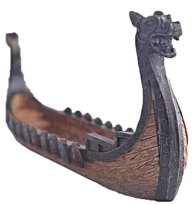 Produktbild von Viking Schiff - Räucherstäbchenhalter - Retro Schiffsornament - Mehrfarbig - Wunderschöne Wohnkultur - Geeignet für alle Räume - Einzigartiges S...