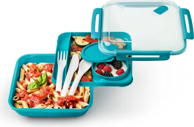 Produktbild von Lunchbox MEMORY Menü, Farbe:Blau