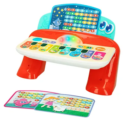 Produktbild von Winfun Kinderklavier, Spielzeug mit Babymusik, inklusive Noten, Licht und Sound, Touch-Tasten, Musikspielzeug, Babygeschenke für 1 Jahr, 47258