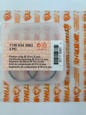 Obrázok produktu pre 2x STIHL d'origine segments de piston 11300343003 37x1,2mm MS170 MS171 MS192 T TC C