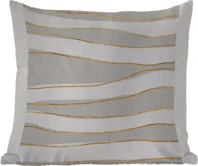 Produktbild von MuchoWow® Outdoor Kissen - Linie - Abstrakt - Muster - 45x45 cm - Wetterfest - Lounge Kissen - Fotokissen - Dekoratives Kissen