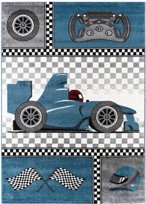 Produktbild von Ayyildiz Hali KIDS1602300460BLUE, Teppich, Polypropylen (PP), Blau, Rechteck, 1600 mm, 2300 mm