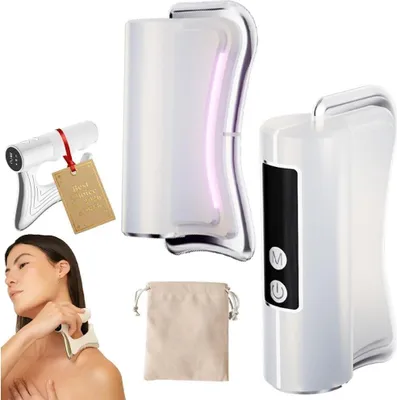 Produktbild von Gua Sha Gesichtsmassagegerät mit Wärme und EMS, zur Hautstraffung, Cellulite-Massage und Muskelentspannung, für Bauch, Arme, Taille und Beine