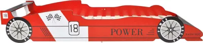 Produktbild von "Winterschlussverkauf " Rennwagen-Bett 90x200 cm Rot - NeuMöbel4065216