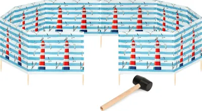 Image de Garronda Plage Paravent 15m de long plus maillet en caoutchouc GAEX001