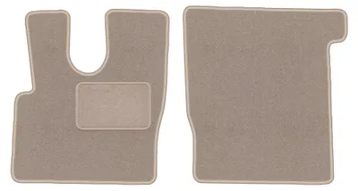 Productafbeelding van Velours voormatten voor Daf XF 106 2017 – 2-delig, beige, op maat – Wielganizator LUX