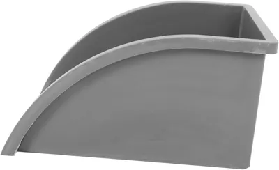 Productafbeelding van Regenwater Opvangbak - Waterafvoerbak Goot - Voorkom Wateroverlast - UV-bestendige Constructie - 27x20x18 cm - Lichtgrijs