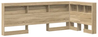 Immagine prodotto di vidaXL Testiera contenitore, effetto legno Sonoma, materiale composito