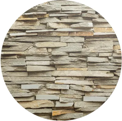 Produktbild von Steinmauer – Bodenschutzmatte – Stuhlunterlage – Bürostuhlmatte – Rutschfeste Bodenmatte – Schutzmatte für Hartboden – fi 100 cm