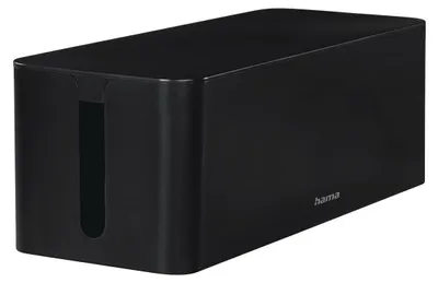 Immagine prodotto di Hama Kabelbox Maxi, für Steckdosenleiste, 40,0 x 15.6 x 13,5 cm, Schwarz (00221012)