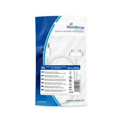 Produktbild von MediaRange Lade- & Datenk. USB 2.0 auf Apple Dock 1m