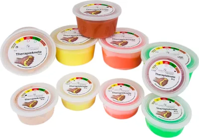 Image de Pâte à modeler manuelle Dittmann, 85g - jaune