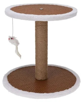 Obrázek produktu pro Škrabadlo pro kočky na podstavci s myší 35x35x33 cm