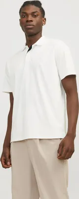 Image de Jack & Jones, polo à manches courtes Rodney, blanc, taille M, pour homme, couleur : blanc, taille : M