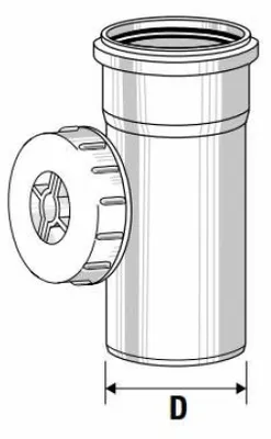 Productafbeelding van Inspectieluik met schroefdop, diameter 90
