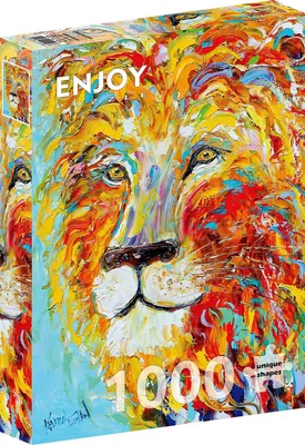 Image de Puzzle 1000 pièces Enjoy – Lion coloré