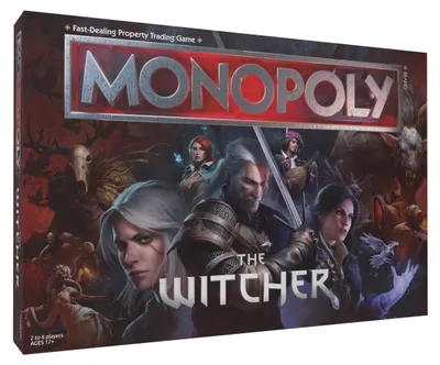 Zdjęcie produktu dla Monopoly: Wiedźmin | Graj jako Kryształowa Czaszka, Płonąca Księga, Kaer Morhen