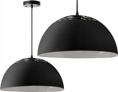 Produktbild von FKL Hängeleuchte Küchenlampe Hängelampe Grau Weiß Schwarz (Muster 2, Schwarz)